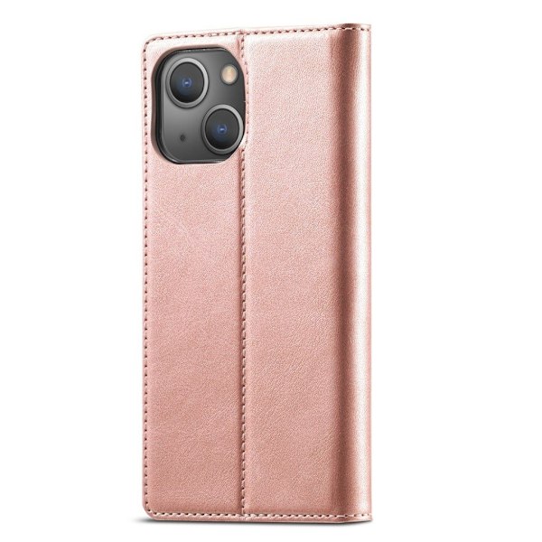 LC.Imeeke läder iPhone 13 Mini fodral - Rosa Rosa
