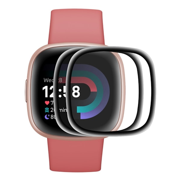 2Pcs HAT-PRINCE Fitbit Sense 2 / Versa 4 clear screen protector Transparent