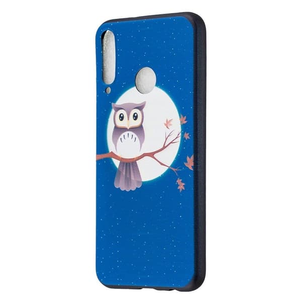 Imagine Huawei P40 Lite E deksel - Ugle Og Måne Multicolor