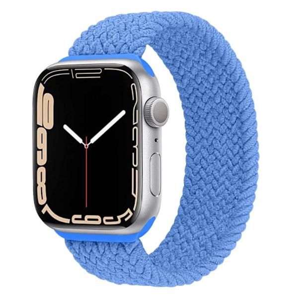Apple Watch Series 8 (45mm) / Watch Ultra klockarmband i elastisk nylon - Baby Blå Storlek: L Blå
