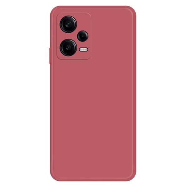 Avfasat gummerat anti-droppskydd för Xiaomi Redmi Note 12 Pro - Röd Röd