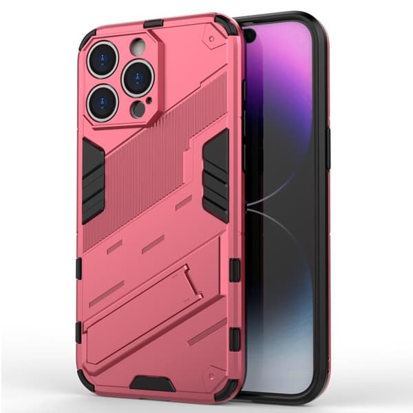 Stødsikkert moderne iPhone 16 Pro hybridcover - Rose Pink