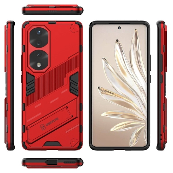 Stöttåligt Honor 70 Pro hybridskal - Röd Röd