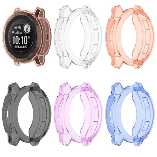 Garmin Instinct 2 läpinäkyvä suojus - Musta Black