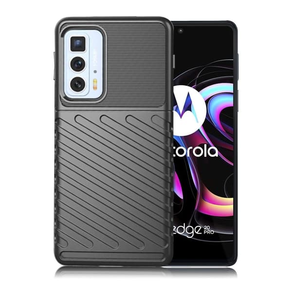 Thunder Motorola Edge 20 Pro / Edge 20 Etui - Svart Black