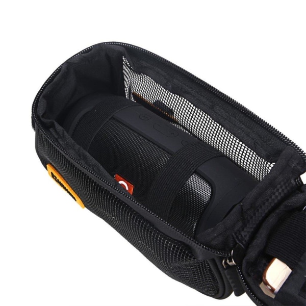 Universal waterproof touchscreen top tube bicycle bag for 7-inch Black