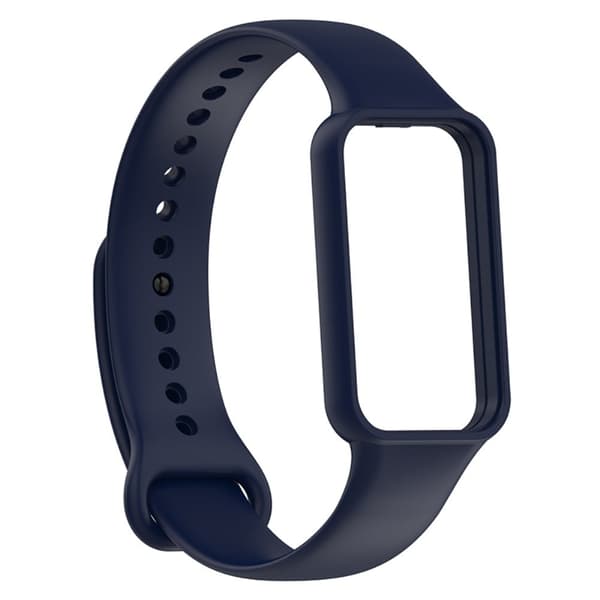 Amazfit Band 7 -kellon hihna ja suojus - Muste Sininen Blue