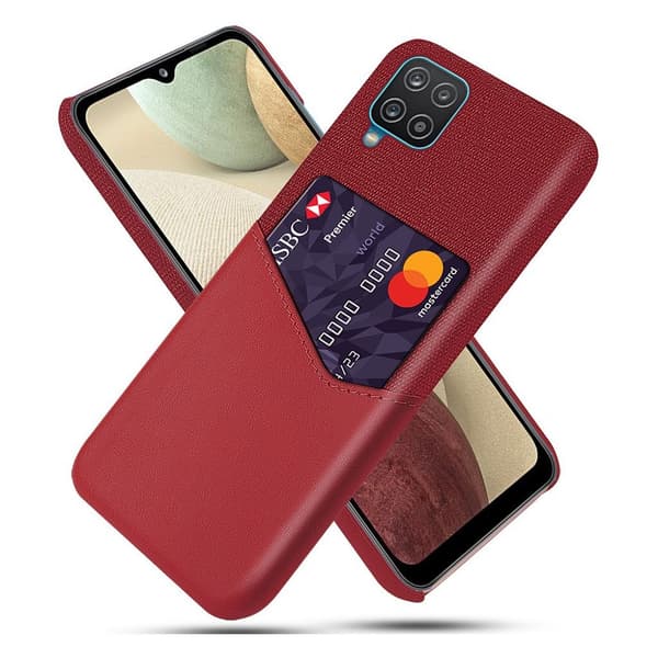 Bofink Samsung Galaxy A12 5G Card Cover - Rød Red