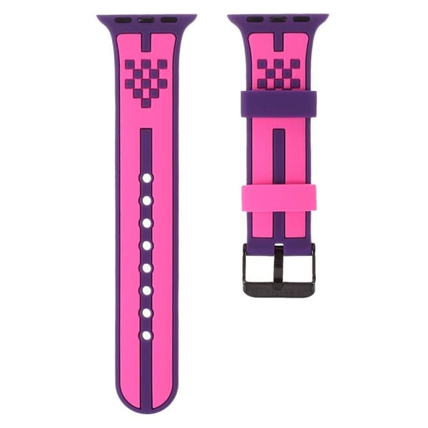 Apple Watch 42mm - 44mm TGVI'S silicone watch strap - Rose Rosa