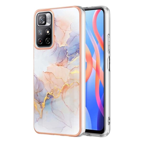 Marble Xiaomi Redmi Note 11T 5G Etui - Milky Way Klinkekule White Multicolor