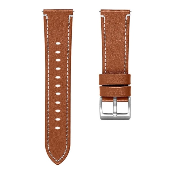 Samsung Gear S3 Frontier / S3 top layer cowhide læder urrem - Brun Brown