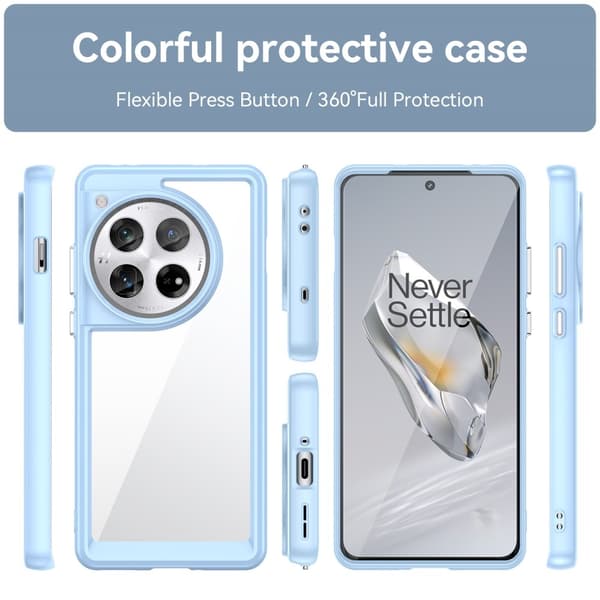 OnePlus 12 smart akryl cover - Blå Blue