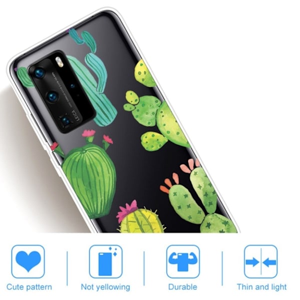 Deco Huawei P40 skal - Kaktus Grön