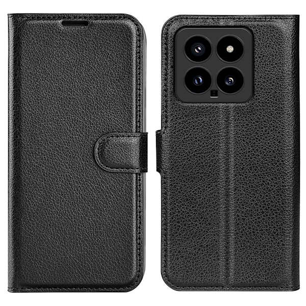 Klassisk Xiaomi 14 flip etui - Sort Black