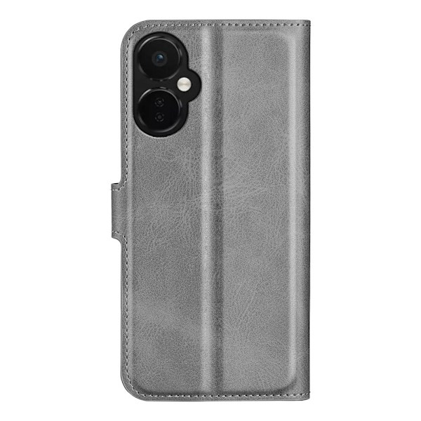 Hållbart konstläder OnePlus Nord CE 3 fodral med plånbok - Silver/Grå Silvergrå