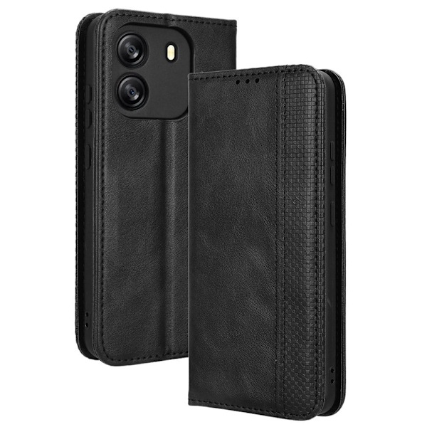 Bofink Vintage Blackview Wave 6C læderetui - Sort Black