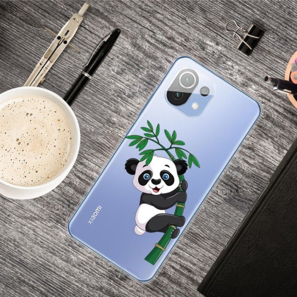 Deco Xiaomi Mi 11 Lite 5G / 11 Lite Suojakotelo - Panda And Bamboo Black