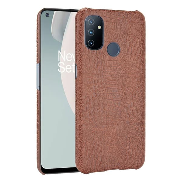 Croco OnePlus Nord N100 skal - Brun Brun