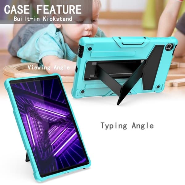 Lenovo Tab M10 FHD Plus silikoneetui - Babyblå / Sort Blue