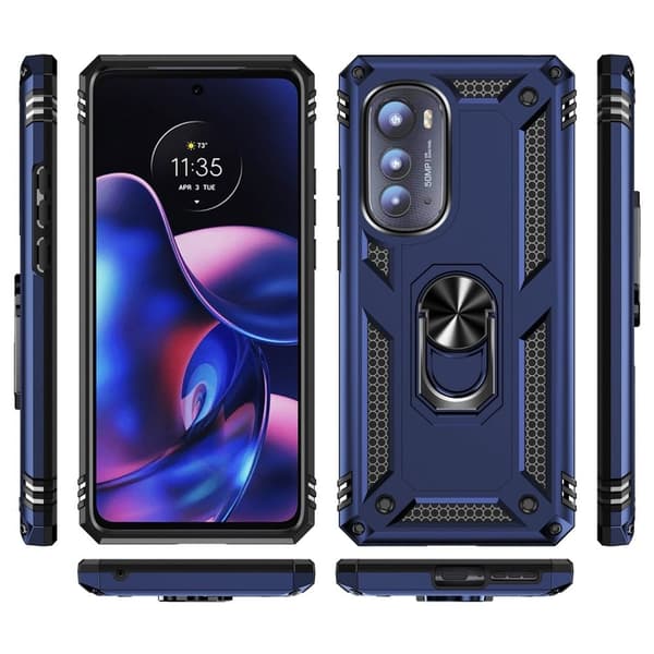 Bofink Combat Motorola Moto Edge 2022 Etui - Blå Blue