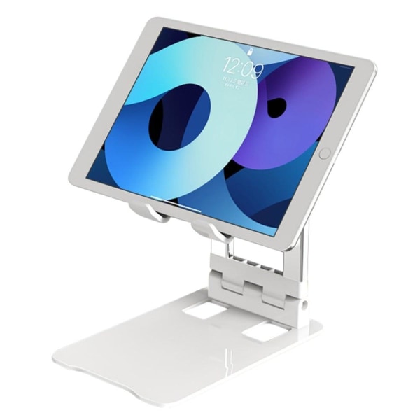 Universal aluminum alloy phone and tablet stand - White Vit