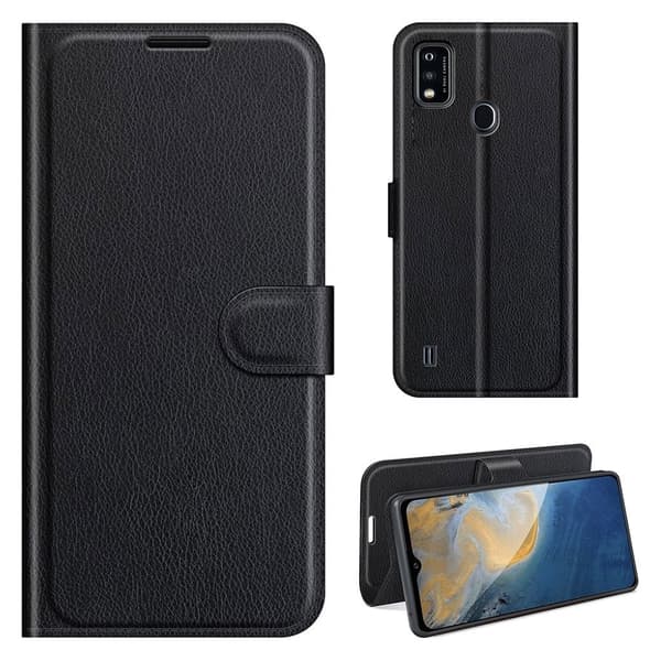Classic ZTE Blade A51 flip etui - Svart Black