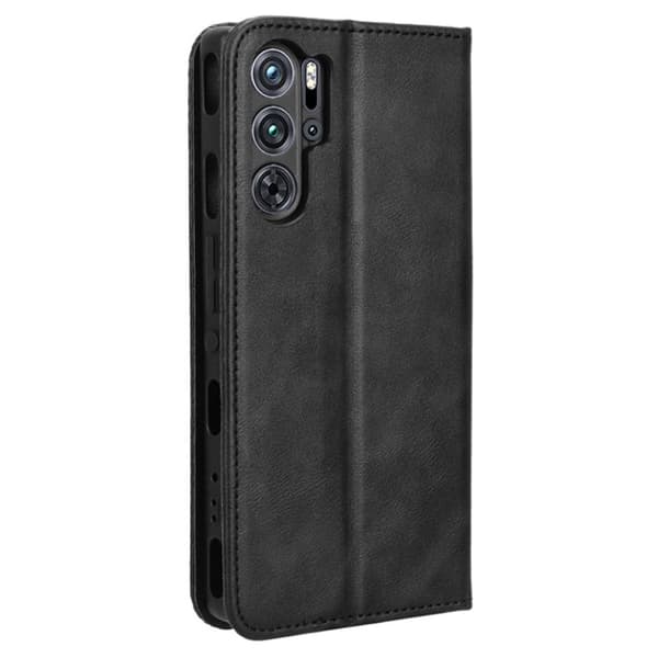 Bofink Vintage ZTE Red Magic 9 Pro / ZTE Red Magic 9 Pro Plus nahkakotelo - Musta Black