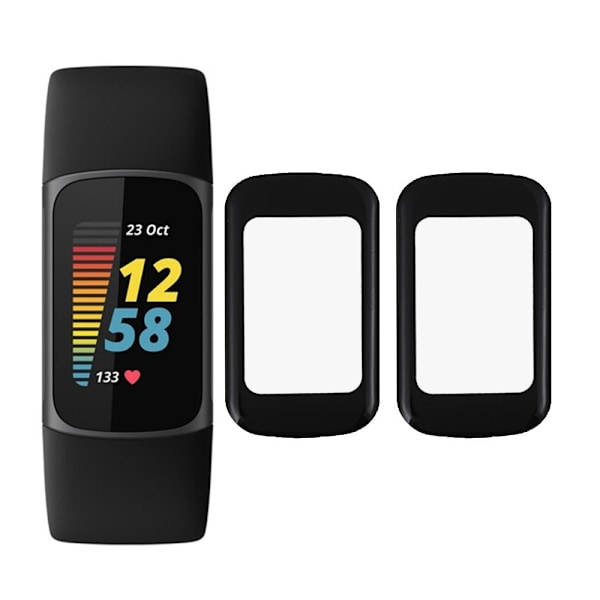 2Pcs Fitbit Charge 5 PMMA näytön suojus Transparent