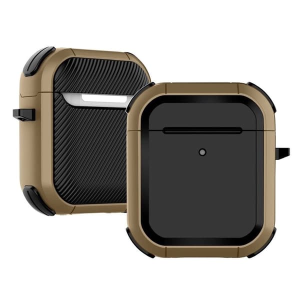 Airpods gummibelagt etui - Brun Brown