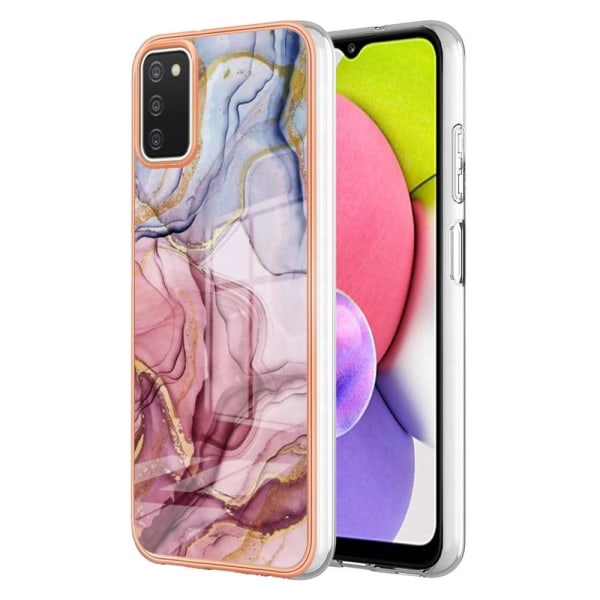 Marble Samsung Galaxy A03s Suojakotelo - Ruusukulta Pink