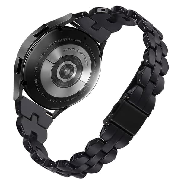 Samsung Galaxy Watch 5 / 4 / (42mm) urrem i resin-stil - Sort Black
