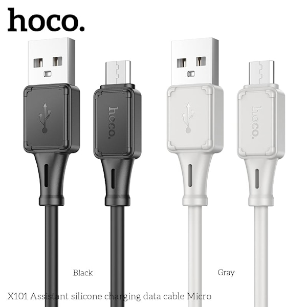X101 Assistant silicone charging data cable Micro White