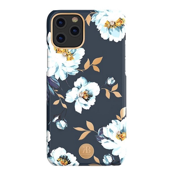 Kingxbar iPhone 11 Pro Max Blossom Swarovski-fodral - Gardenia multifärg