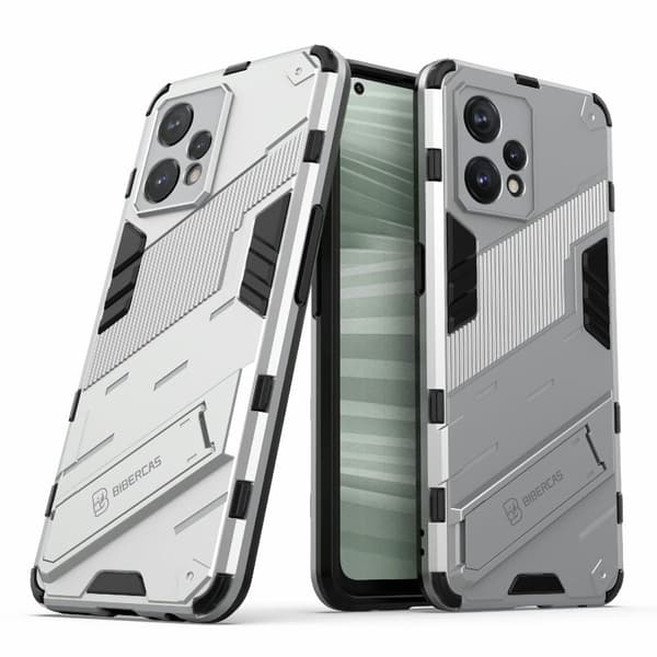 Iskunkestävä hybridikotelo Realme 9 Pro Plus - Hopea Silver grey