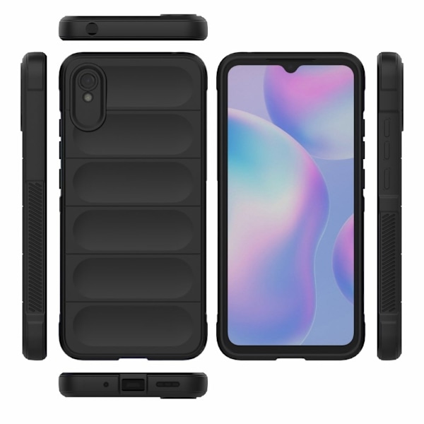 Blødt grebsformet cover til Xiaomi Redmi 9A - Sølv/Grå Silver grey