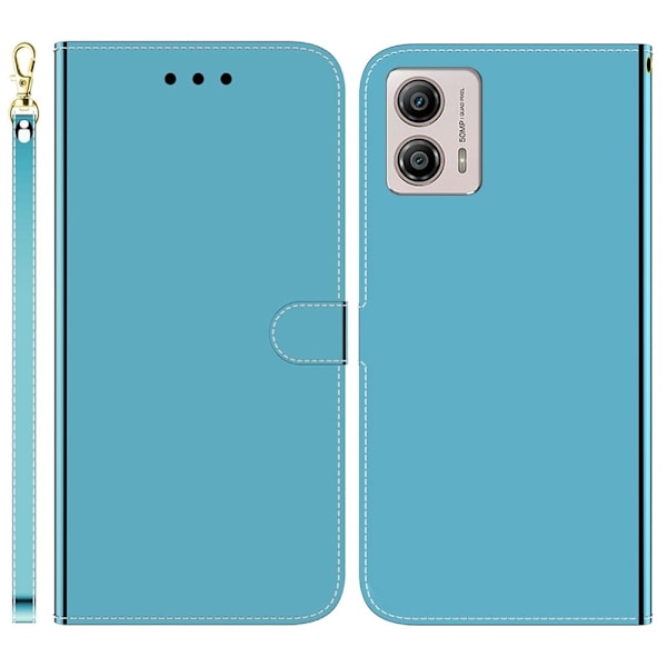 Mirror Motorola Moto G23 / G53 / G13 Flip Etui - Blå Blue