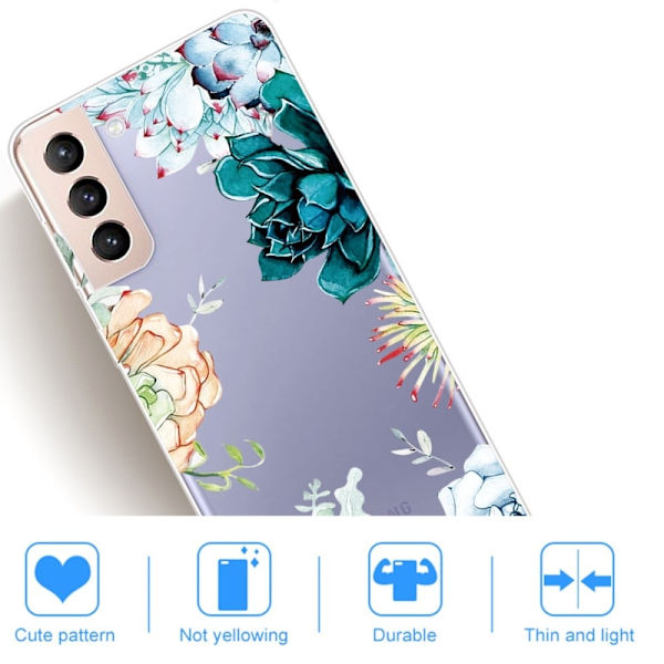 Deco Samsung Galaxy S22 Plus Suojakotelo - Peony Multicolor