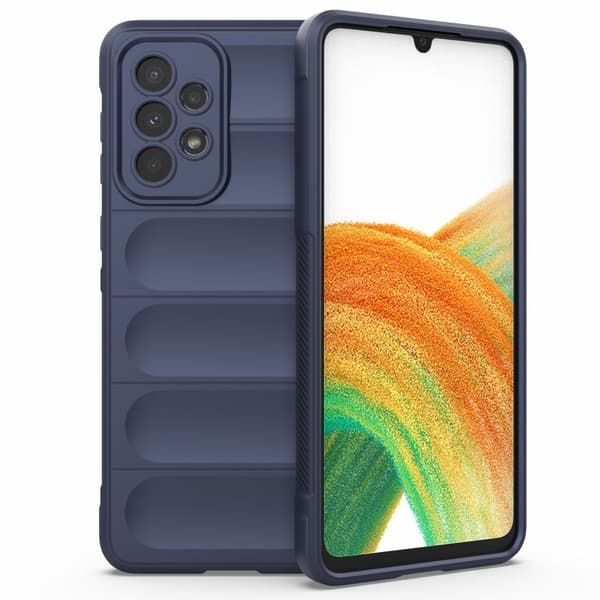 Mjukt greppformat Samsung Galaxy A53 5G skal - Blå Blå
