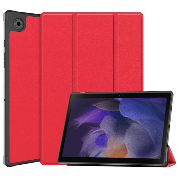 Samsung Galaxy Tab A8 10.5 (2021) tri-fold PU læder flip taske - Rød Red