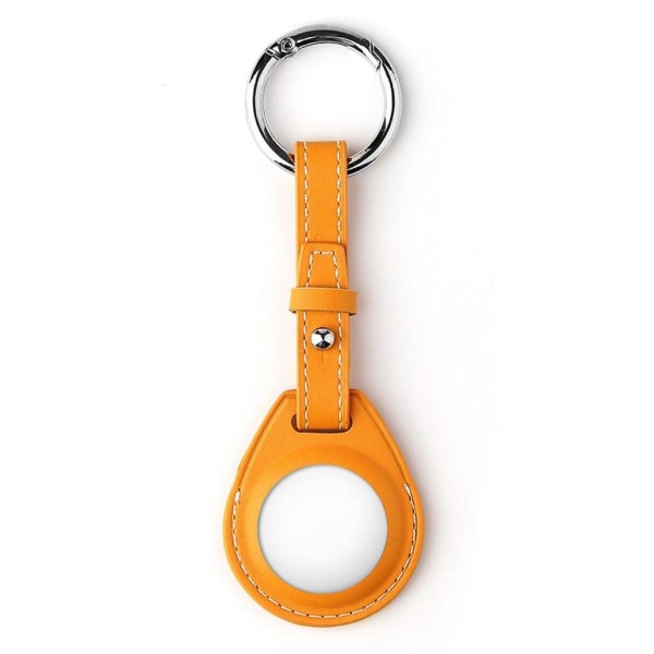 AirTags leather cover with keyring - Yellow Gul