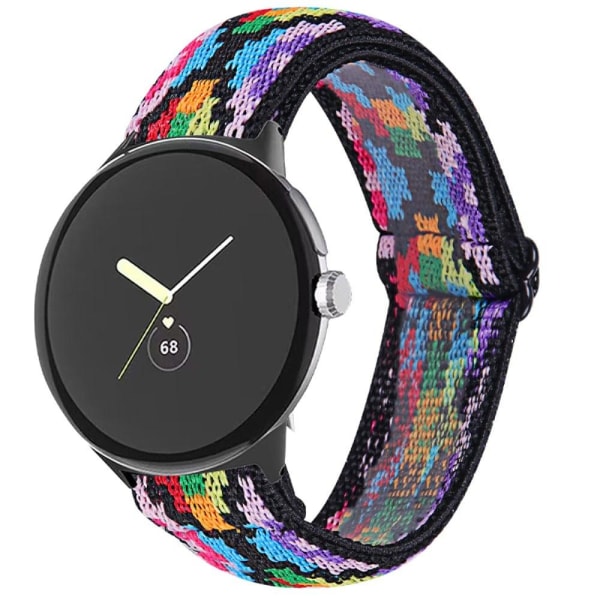 Google Pixel Watch elastiskt klockarmband i flätad stil - Flerfärgad multifärg