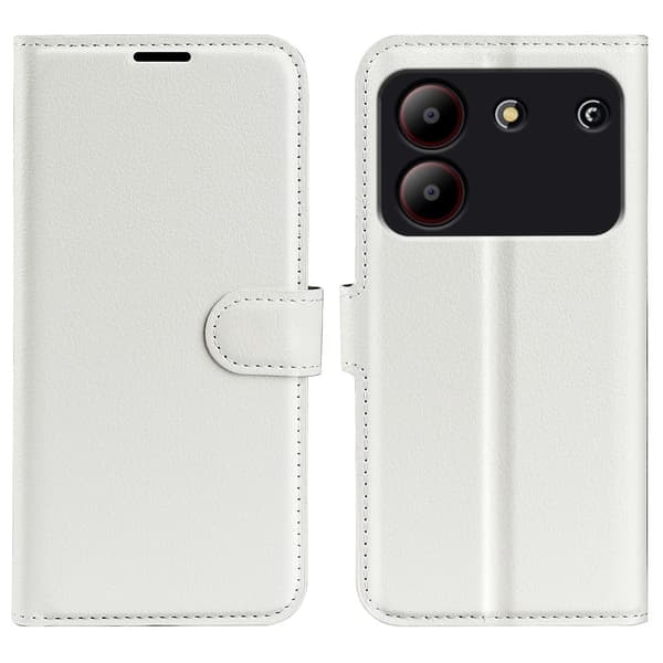 Klassisk ZTE Blade A54 flip etui - Hvid White