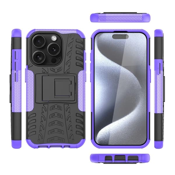 Offroad Suojakotelo iPhone 15 Pro Max - Violetti Purple