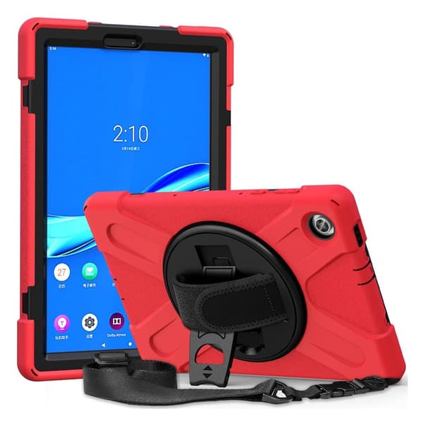 Lenovo Tab M10 FHD Plus hybrid silikoneetui - Rød Red