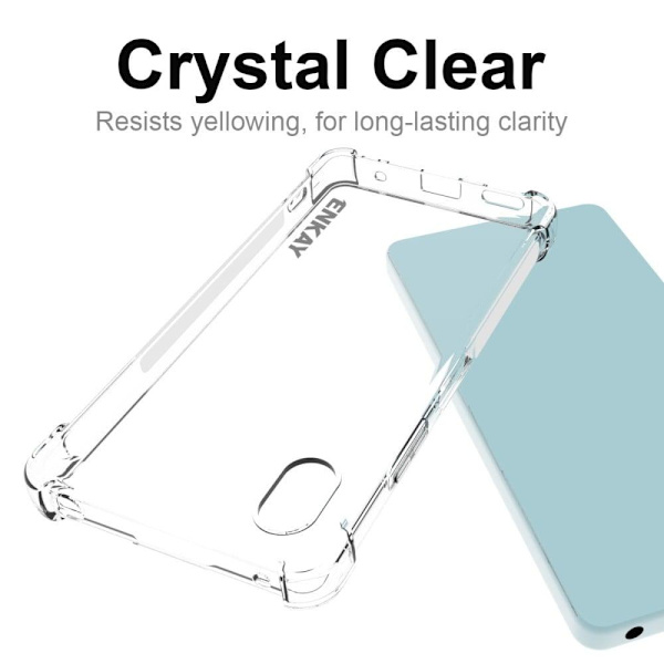 ENKAY genomskinligt droppsäkert fodral för Sony Xperia Ace III Transparent