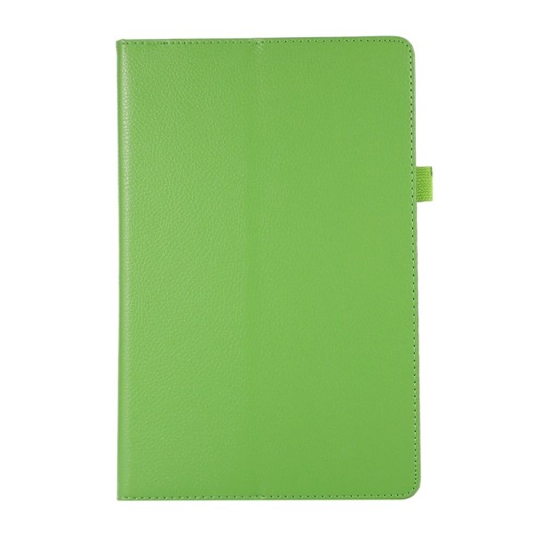 Foldbart etui med Lichi-tekstur til Lenovo Tab M10 Plus (Gen 3) - Grøn Green