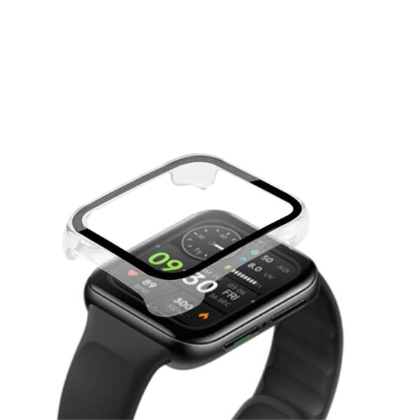 Oppo Watch 2 (42mm) protective cover with tempered glass - Transparent Transparent