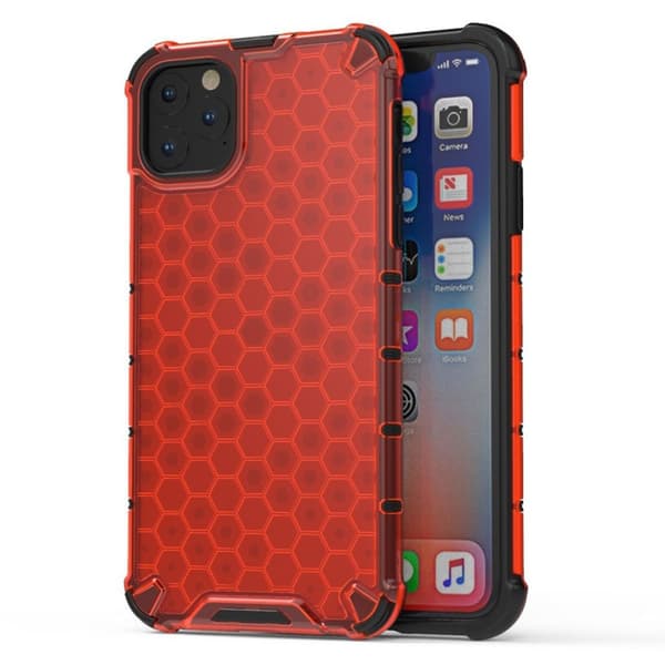 Bofink Honeycomb iPhone 11 Pro Max kuoret - Punainen Red