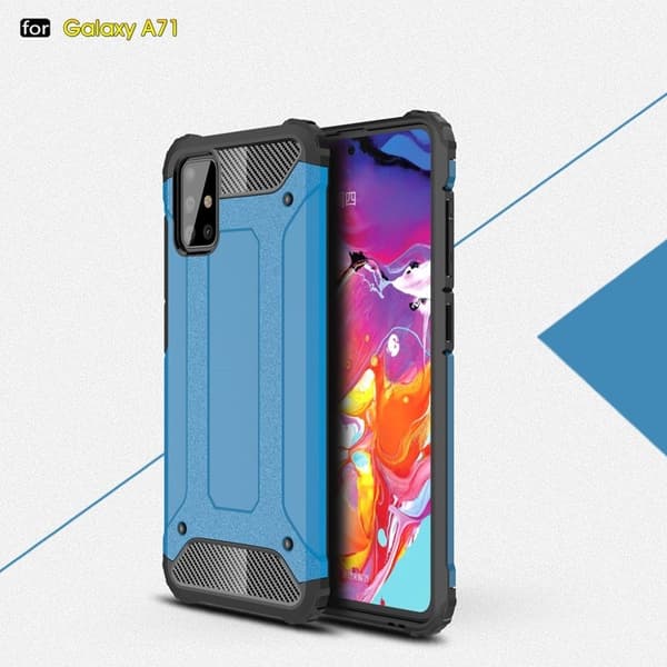 Armor Guard etui - Samsung Galaxy A71 - Baby Blå Blue