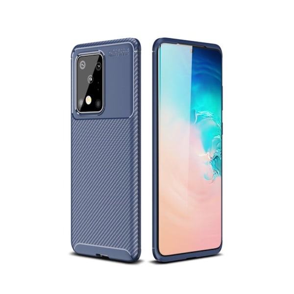 Carbon Shield Samsung Galaxy S20 Ultra kotelot - Sininen Blue